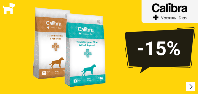 Calibra Veterinair voer en snacks hond 15% korting DOG