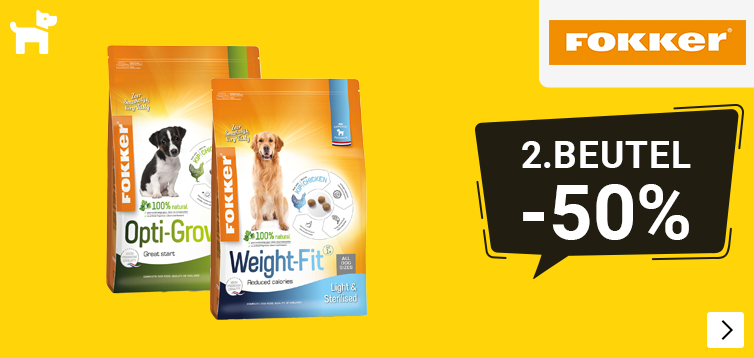 FOKKER HOND 2e zak halve prijs DOG