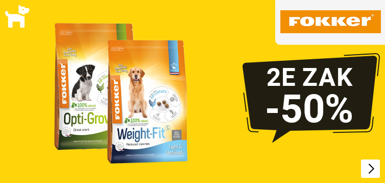 FOKKER HOND 2e zak halve prijs DOG