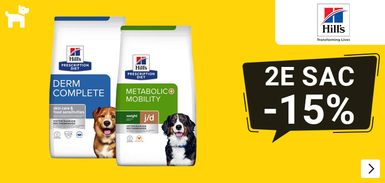 Hill's Prescription diet 2e zak 15% korting let op afwijkende termijn DOG