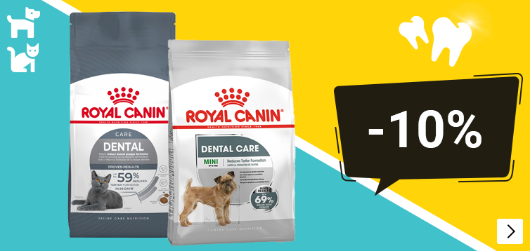 Maand van het gebit Royal canin Dental Droogvoer hond of kat combo voor home page only 10% korting